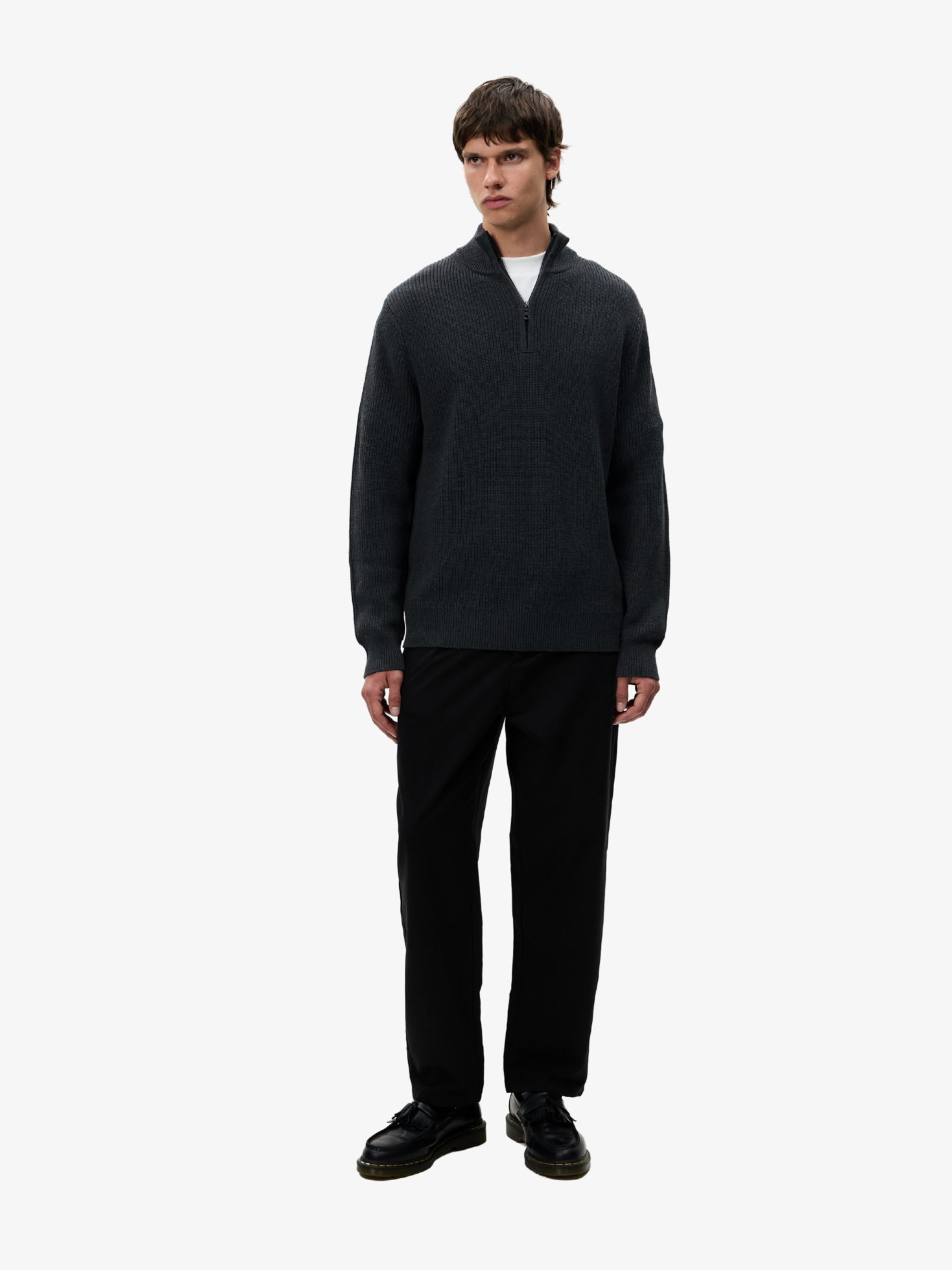 Rib Quarter Zip Sweater
