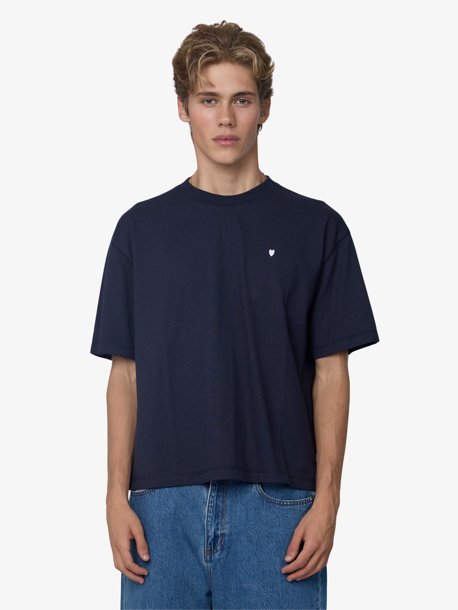 Small Serif Cropped Tee