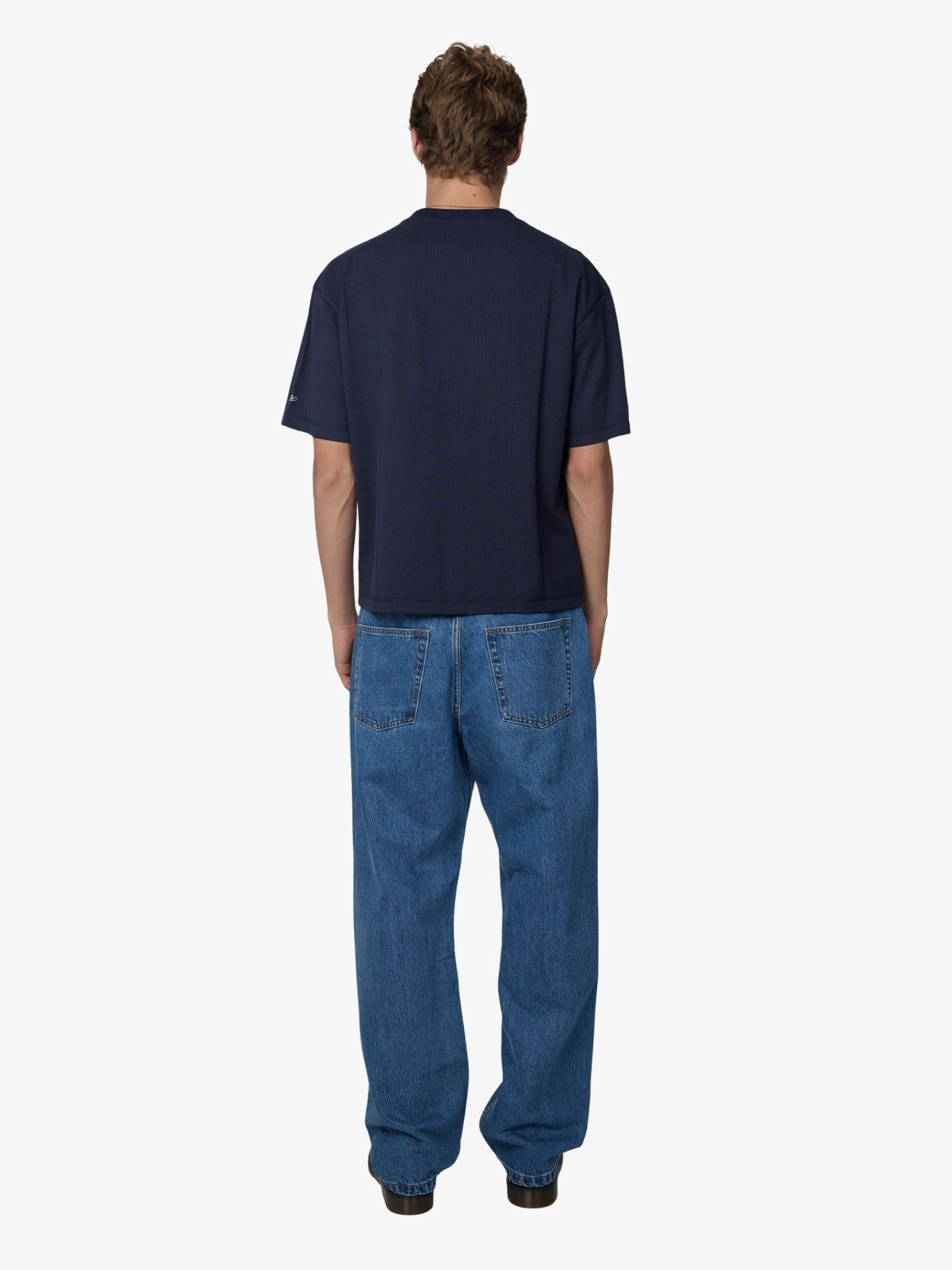 Small Serif Cropped Tee