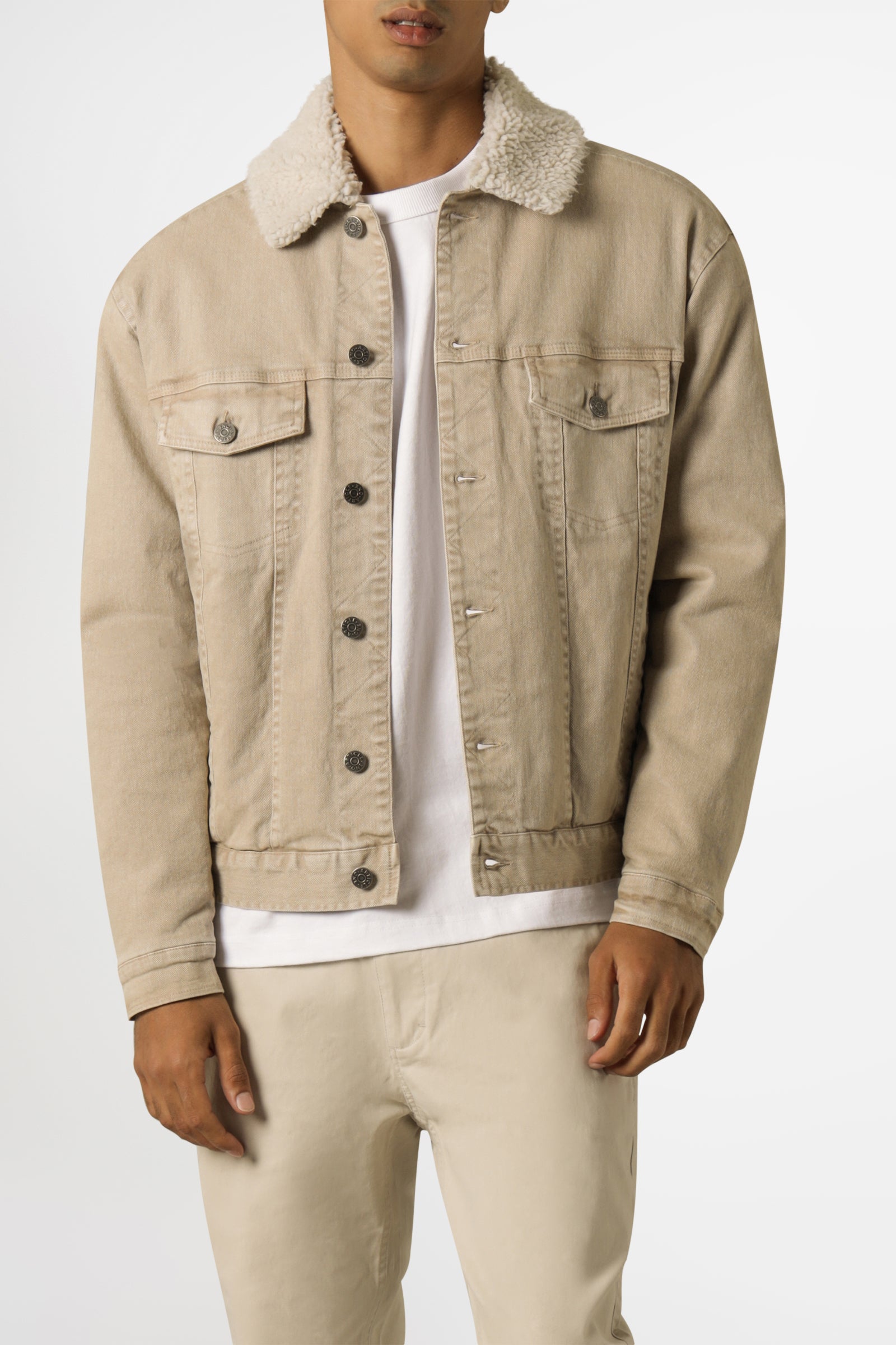 NIKO DENIM SHERPA JACKET