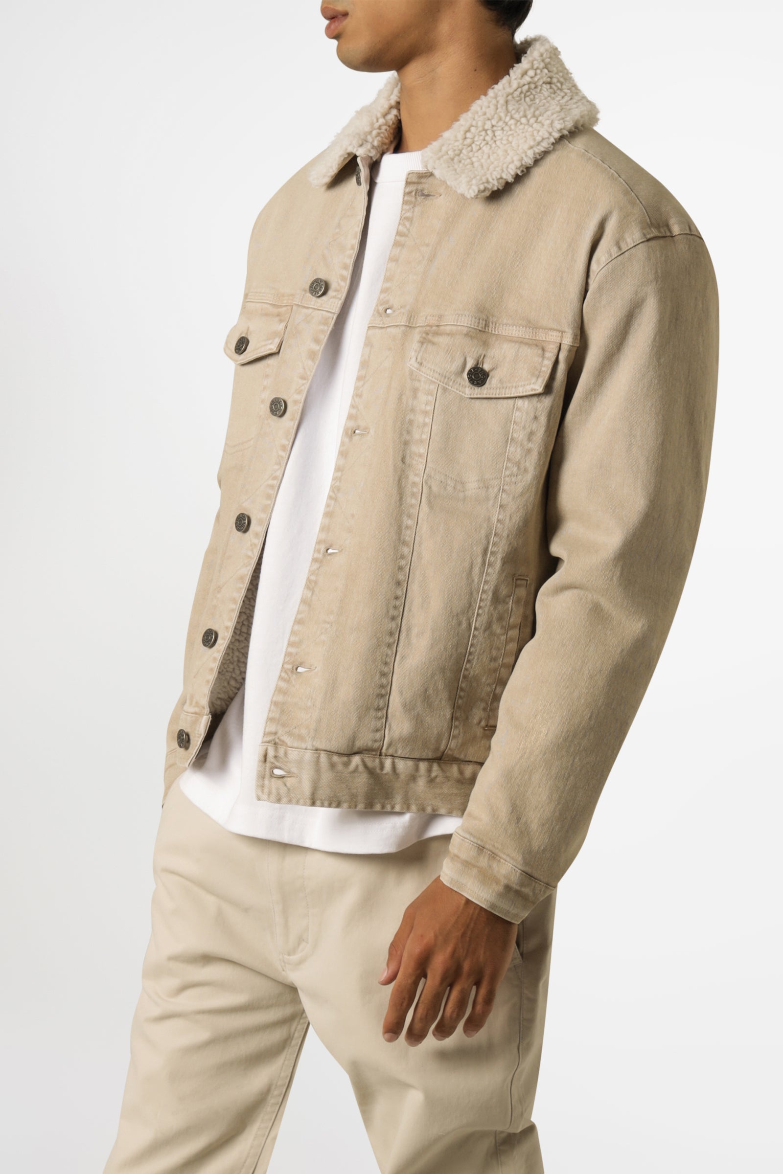NIKO DENIM SHERPA JACKET