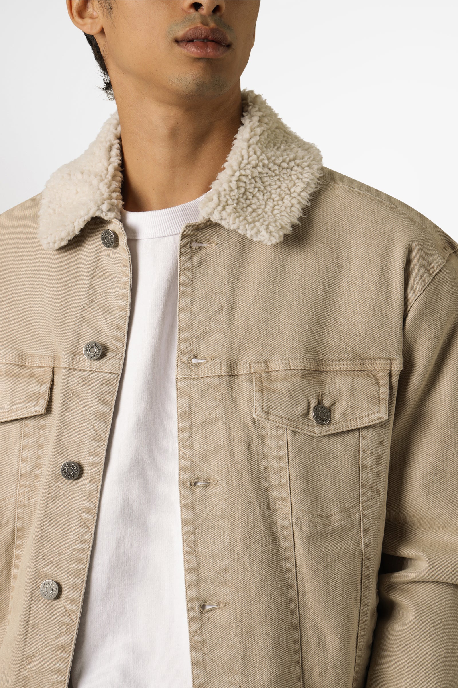 NIKO DENIM SHERPA JACKET